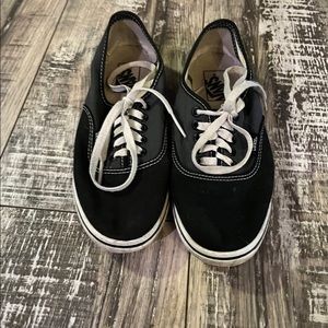 Vans "Off the Wall" Low Back Canvas Shoes Womens Size 7.5.